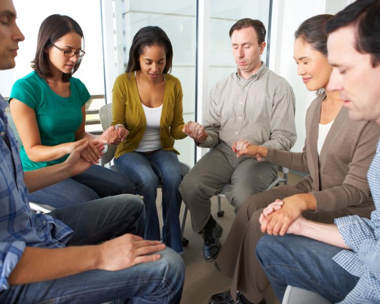 Bible,Group,Praying,Together